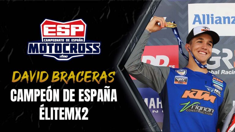 David Braceras, campeón de España de ÉliteMX2