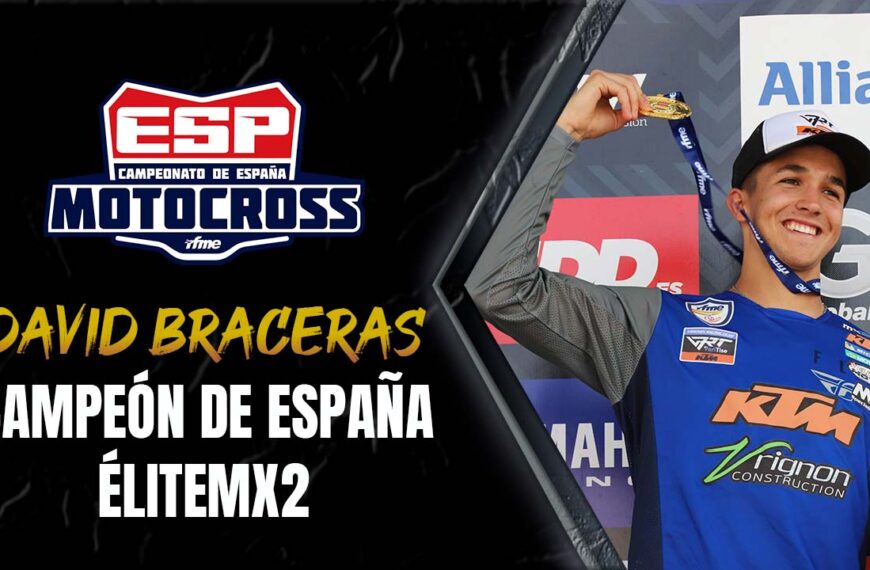 David Braceras, campeón de España de ÉliteMX2