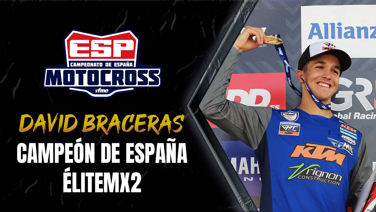 David Braceras, campeón de España de ÉliteMX2 RFME