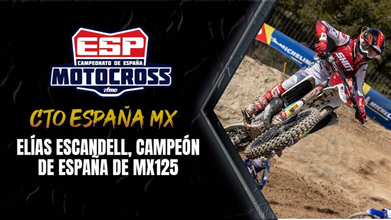 Campeonato de España de Motocross. Elías Escandell, campeón de España de MX125