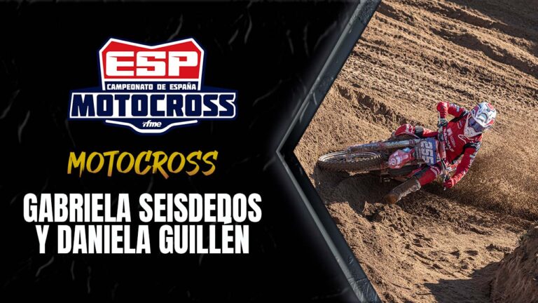 Campeonato de España de Motocross. Gabriela Seisdedos y Daniela Guillén