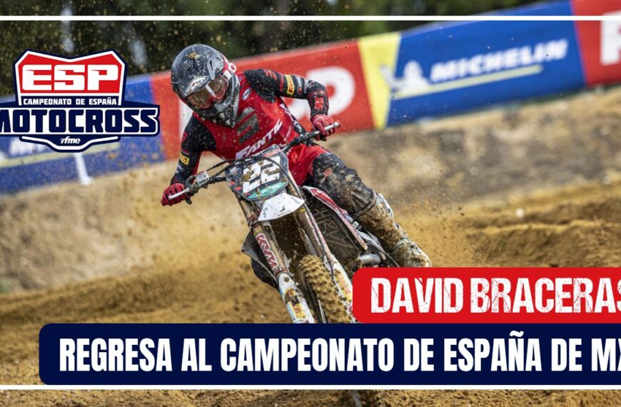 El regreso de David Braceras al Campeonato de España de Motocross