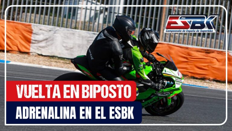 Adrenalina en el ESBK. Vuelta en una Kawasaki ZX10R Biposto