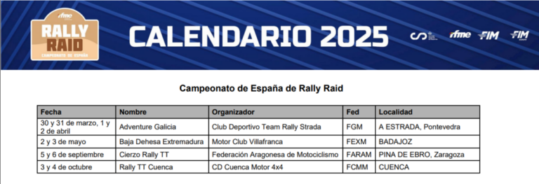 ¿Tienes una moto trail? Apúntate al Nacional de Rally Raid