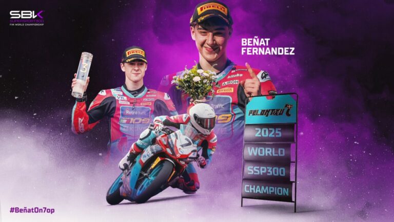 Beñat Fernández, nuevo campeón del mundo de Supersport 300