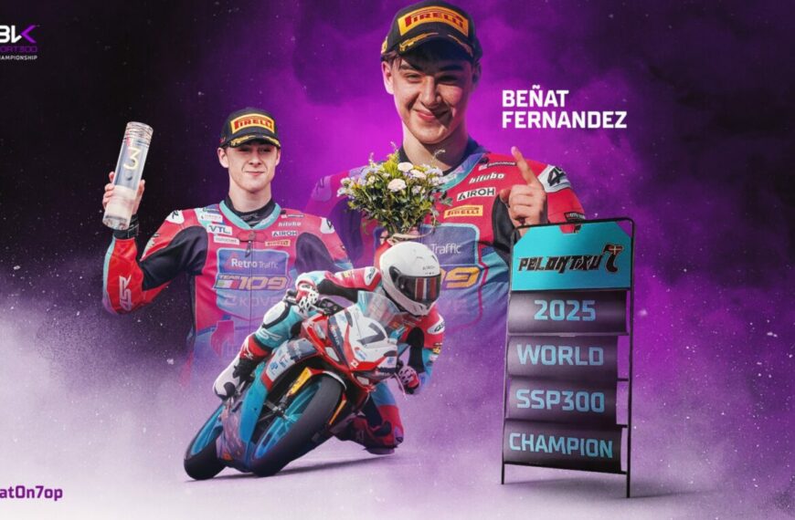 Beñat Fernández, nuevo campeón del mundo de Supersport 300