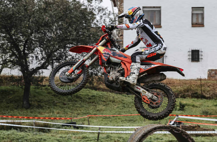 Josep García imaparable en la cita de Enduro en Valdecaballeros