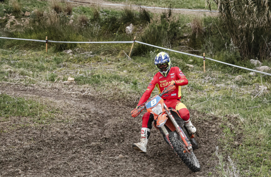 Yago Dominguez firma su primer podio con el Equipo Nacional en el EnduroGP de España