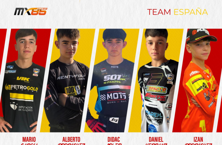 España presenta a su equipo júnior de motocross para el Campeonato del Mundo MX Junior