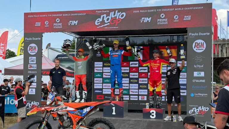 El Equipo Nacional de Enduro suma un podio y altibajos en el GP de Francia