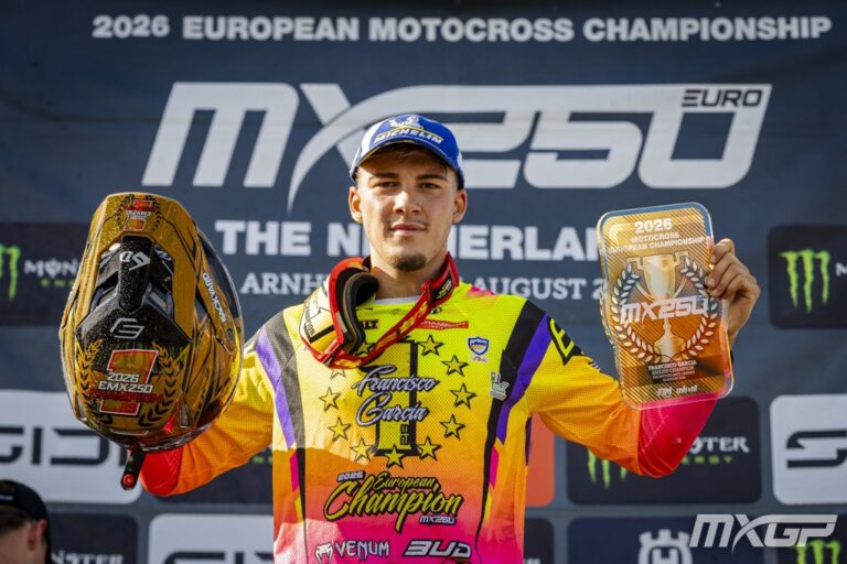 Francisco García Carbonero se corona campeón de Europa de motocross EMX250